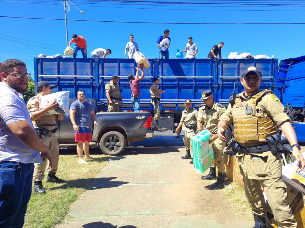 Polícia Militar se une em solidariedade ao Rio Grande do Sul e realiza campanha de arrecadação de donativos