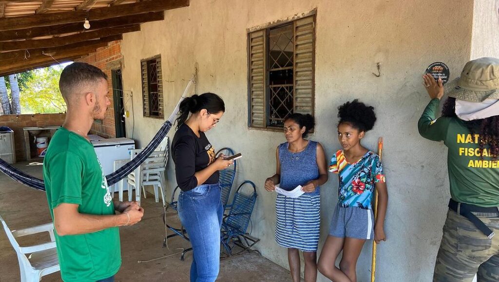 Programa Foco no Fogo, da Secretaria do Meio Ambiente e Recusos Hídricos (SEMARH) faz visitas na Zona Rural de Lagoa da Confusão