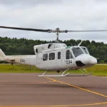 Helicóptero uruguaio ajuda em operações de resgate no RS