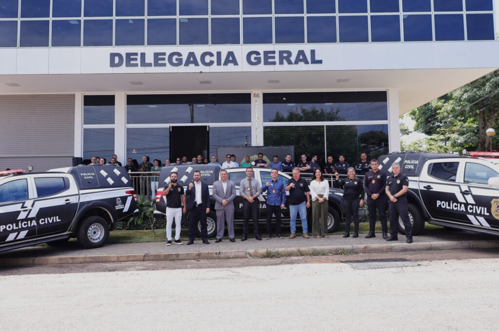 Novas viaturas e computadores de alta performance são destinados à Polícia Civil do Tocantins para reforçar trabalho das equipes no Estado