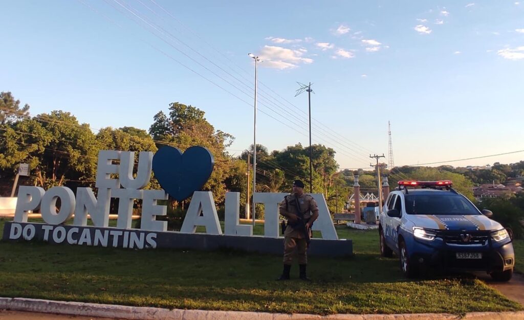 Homem é preso pela PM por porte ilegal de arma de fogo, desacato, lesão corporal e resistência em Ponte Alta do Tocantins