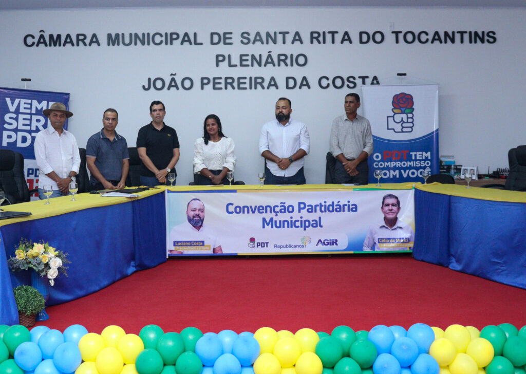 Convenção do PDT, Republicanos e Agir define Luciano Costa e Célio da Murici como pré-candidatos a Prefeito e Vice-Prefeito de Santa Rita do Tocantins