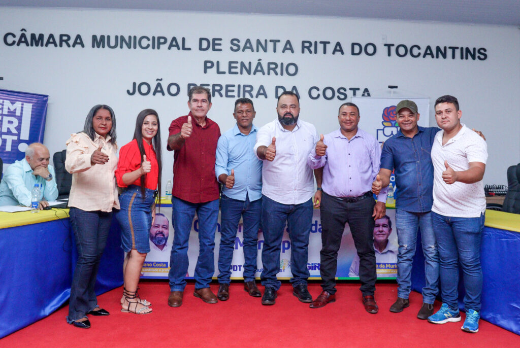 Convenção do PDT, Republicanos e Agir define Luciano Costa e Célio da Murici como pré-candidatos a Prefeito e Vice-Prefeito de Santa Rita do Tocantins