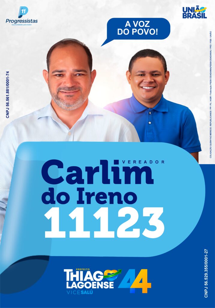 Candidatura de Carlim do Ireno é deferida pela Justiça Eleitoral, seu nome é cogitado para ocupar uma das onze cadeiras do parlamento