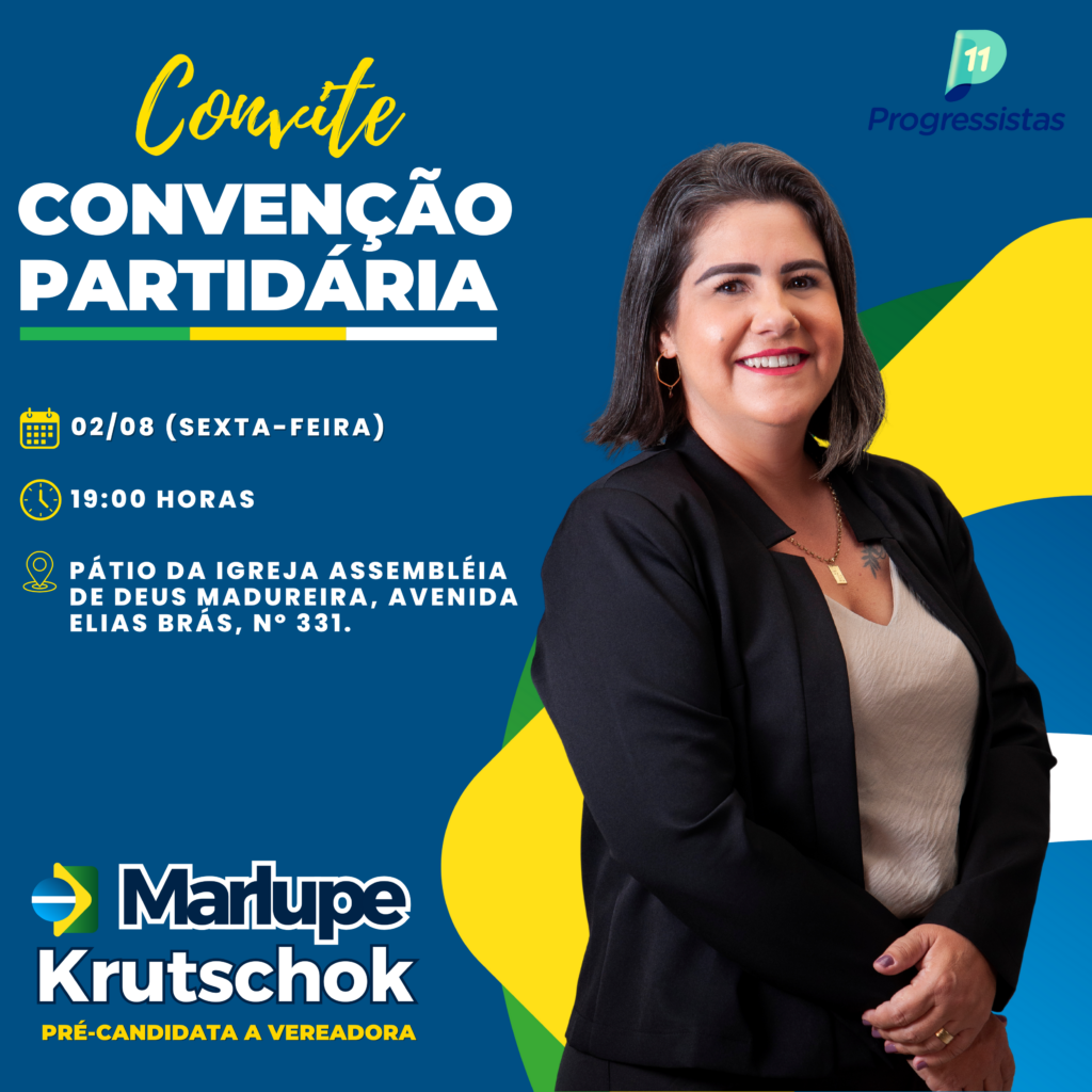 Pré-candidata a vereadora Marlupe Krutschok convida população lagoense para grande Convenção do Progressistas