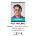 Professor Paulinho tem registro de candidatura deferido pela Justiça Eleitoral em Lagoa da Confusão