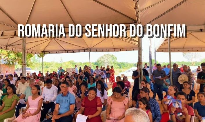 Prefeito Thiago Lagoense e primeira-dama Anna Flávia participam da Romaria do Senhor do Bonfim na Mata da Ilha do Formoso