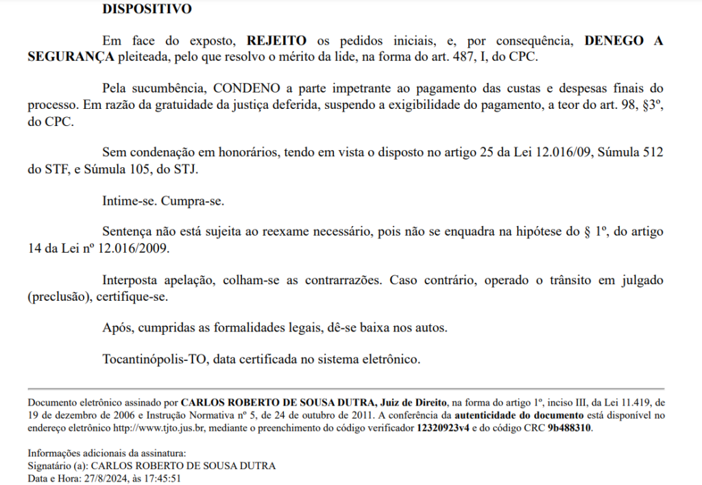 Justiça rejeita ação do ex-prefeito Ivan Paz de Aguiarnópolis e confirma Iinelegibilidade