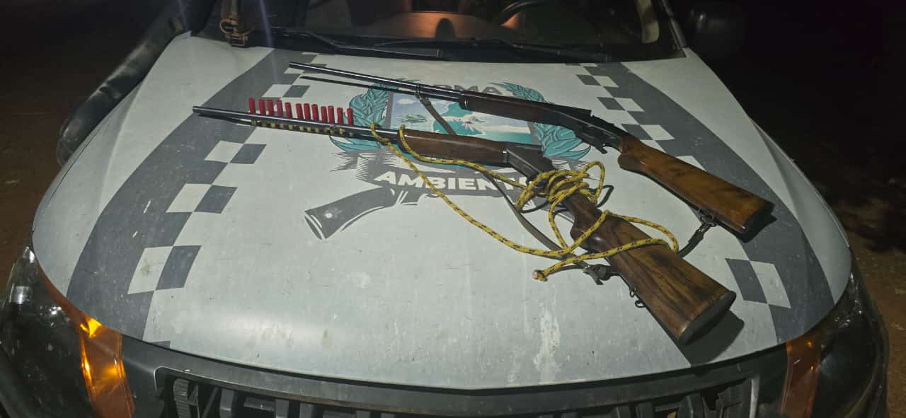 Polícia Militar prende homem por porte ilegal de arma de fogo e transporte de animal silvestre abatido em Lagoa da Confusão