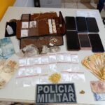Polícia Militar prende quatro pessoas por tráfico de drogas em Peixe