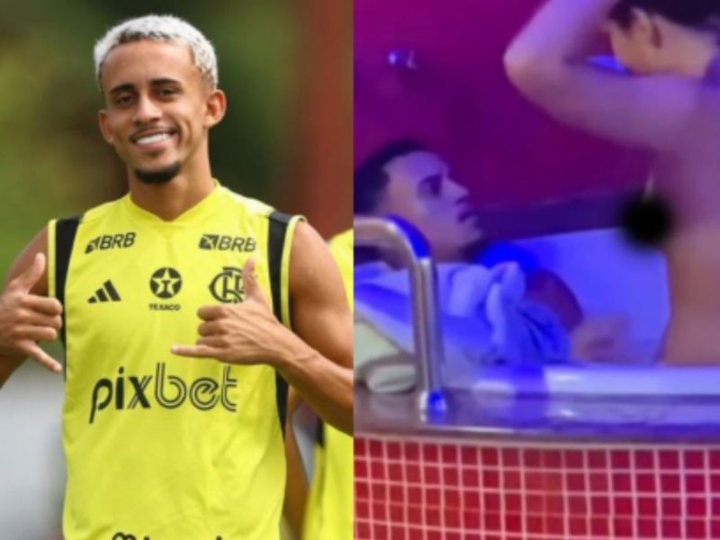 Matheus Gonçalves, atacante do Flamengo, é flagrado em motel com outra mulher e vira centro de polêmica