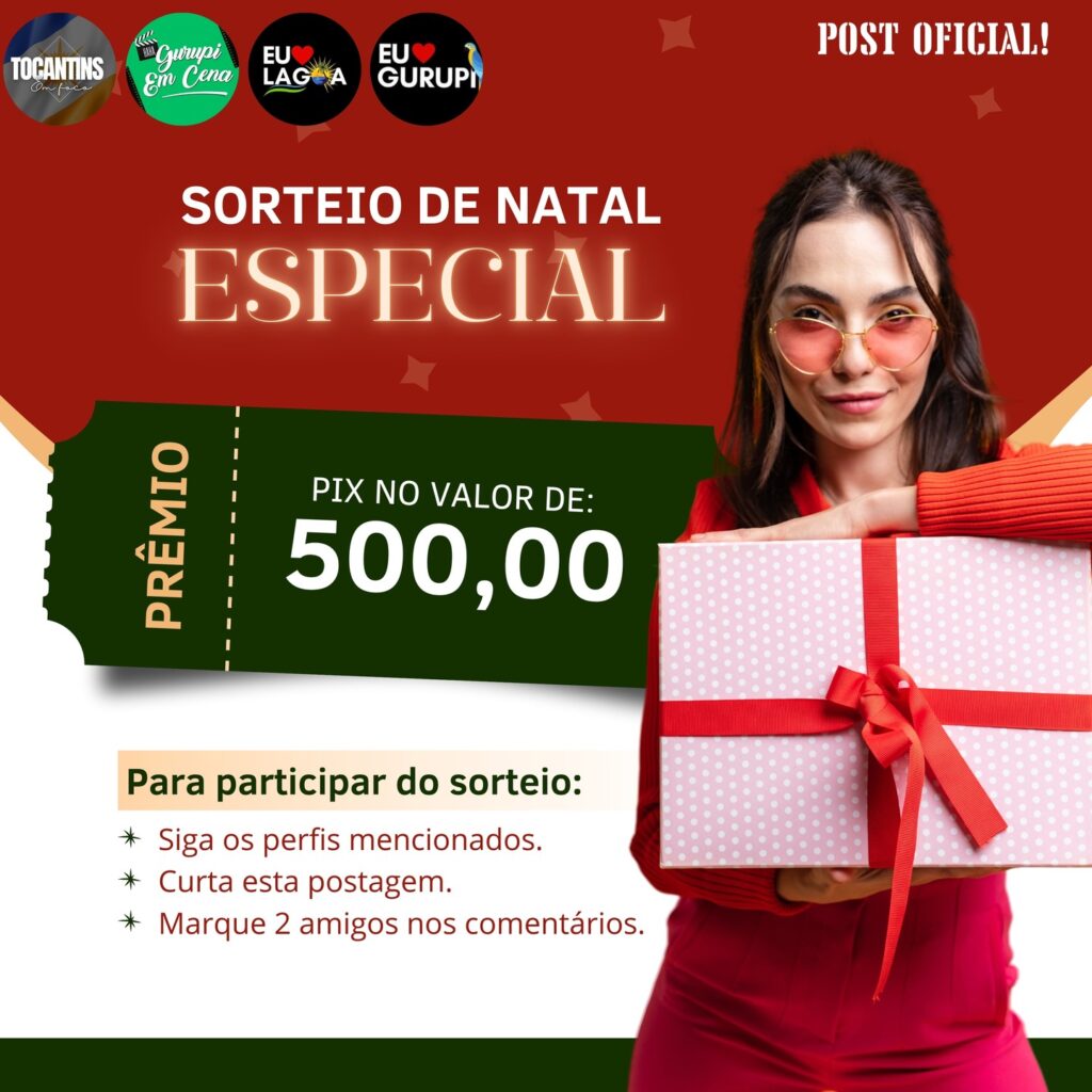 Quer ganhar de presente de natal R$ 500,00 reais no pix? Veja aqui como participar