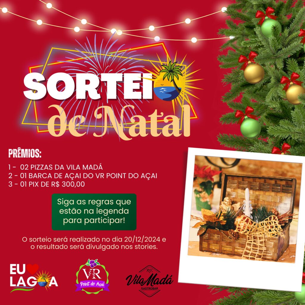 Venha participar do Sorteio de Natal: Prêmios especiais e data divulgada; confira