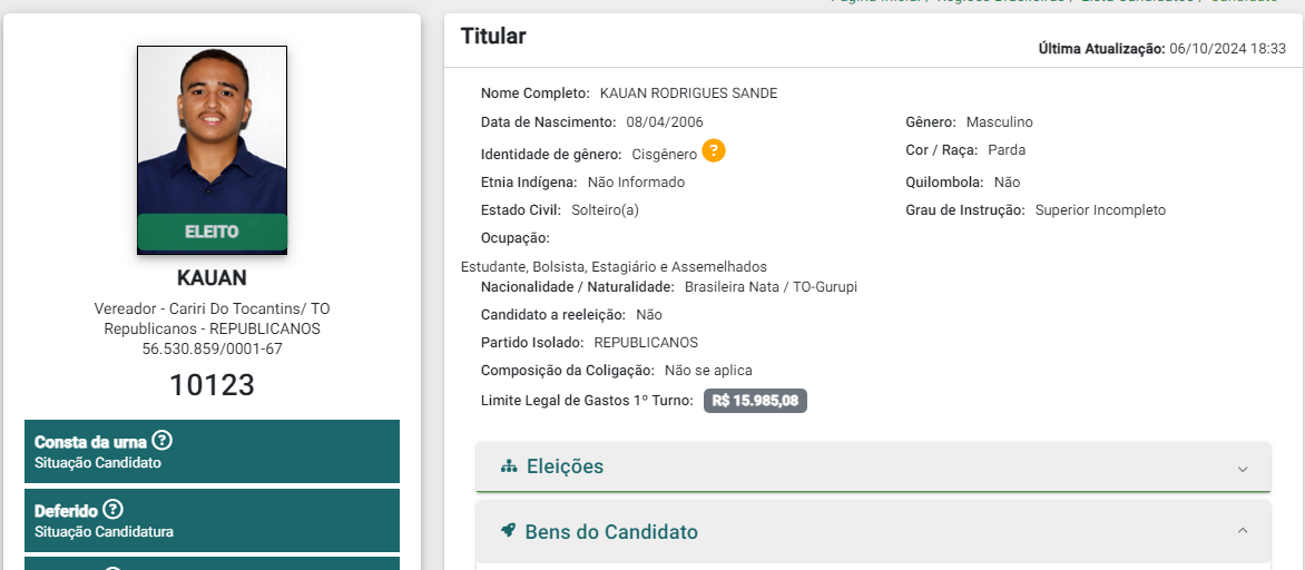 Conheça os vereadores mais jovens eleitos no Tocantins em 2024