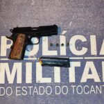 Em Tocantínia, Polícia Militar prende casal por porte ilegal de arma de fogo e disparo em via pública