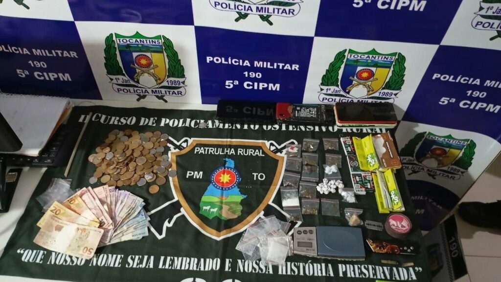 Polícia Militar prende três suspeitos de tráfico de drogas em Tocantinópolis