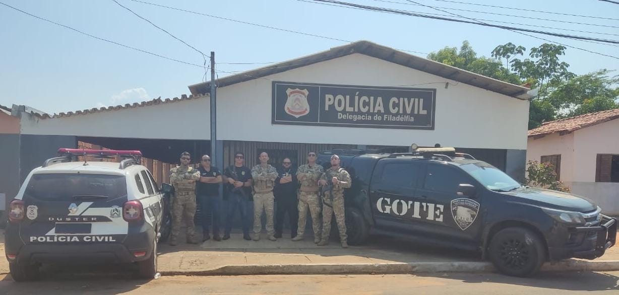 Polícia Civil realiza operação em Filadélfia e prende suspeito com tornozeleira eletrônica por tráfico e tentativa de homicídio