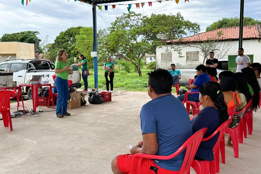 Indígenas da etnia Javaé recebem atendimentos gratuitos da Defensoria Pública em Lagoa da Confusão