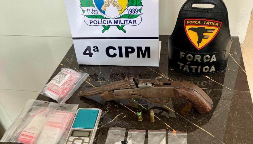 Menor é apreendido com drogas e arma em Lagoa da Confusão