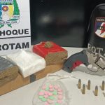 Polícia Militar prende dois homens por tráfico de drogas e porte ilegal de arma de fogo em Palmas