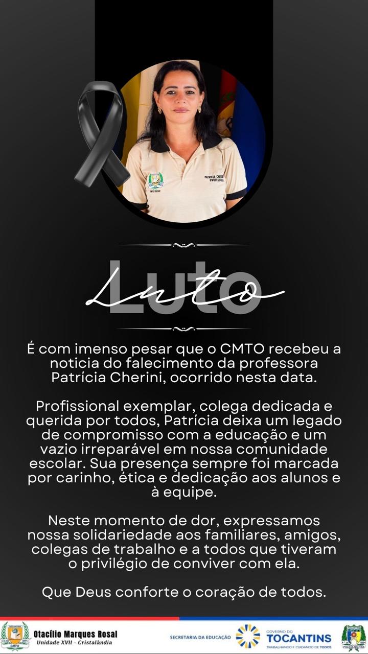 Despedida emocionante à professora Patrícia Cherini comove Cristalândia; veja o vídeo