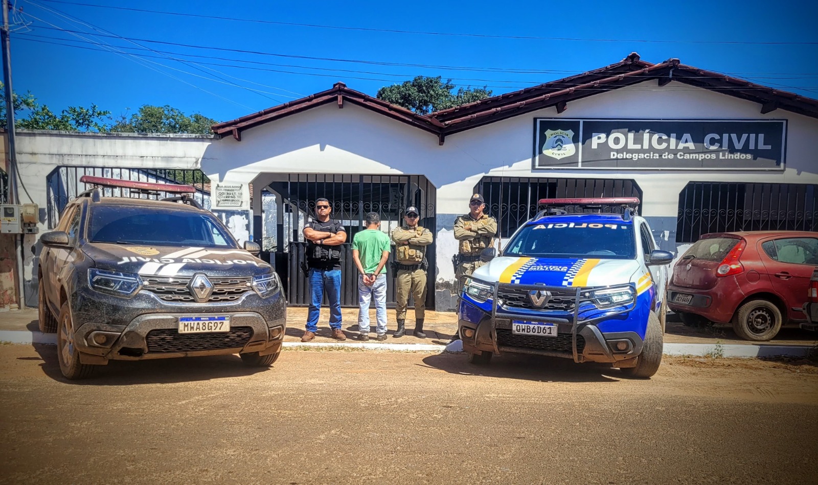 Polícia Civil prende homem suspeito de tentativa de estupro, agressão e ameaça contra três adolescentes em Campos Lindos