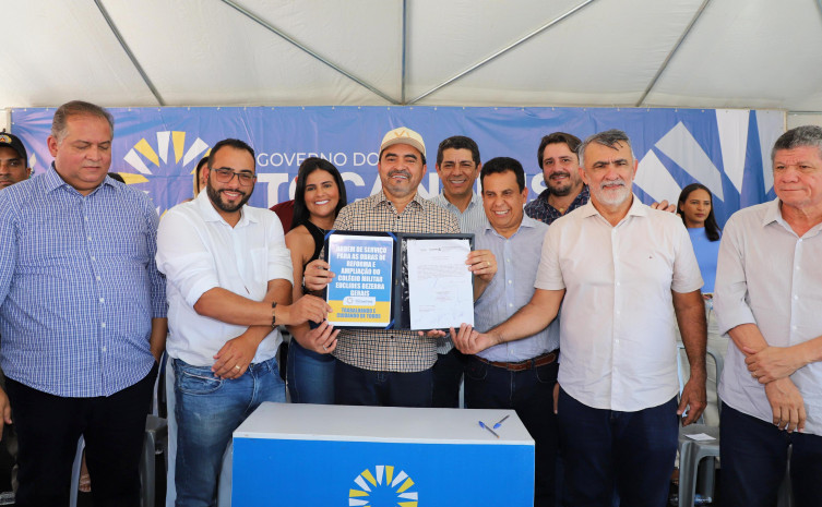 Governo do Tocantins lança obra de R$ 2,7 milhões no Colégio Militar de Paranã e inicia projeto estadual de reformas escolares