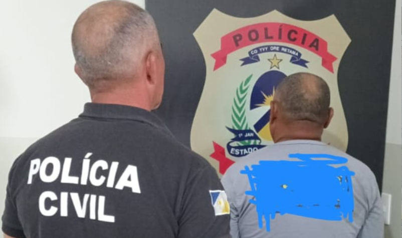 Polícia Civil cumpre mandado de prisão contra homem de 65 anos por estupro de vulnerável em Araguaína