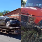 Acidente entre carro e caminhão deixa um homem morto em Luzimangues