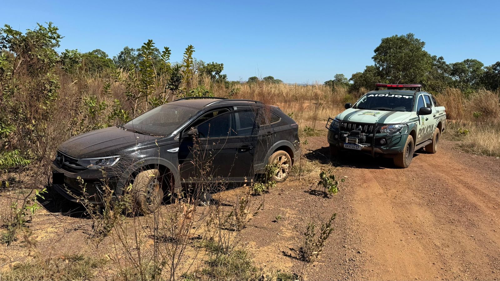 Polícia Militar recupera veículo furtado durante patrulhamento ambiental na BR-020 em Palmas