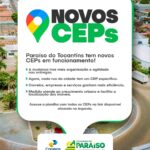 Paraíso do Tocantins adota novos CEPs e moderniza sistema de endereçamento