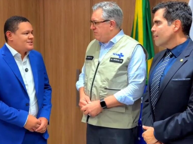 Prefeito de Lagoa da Confusão articula recursos em Brasília para reforçar saúde pública do município