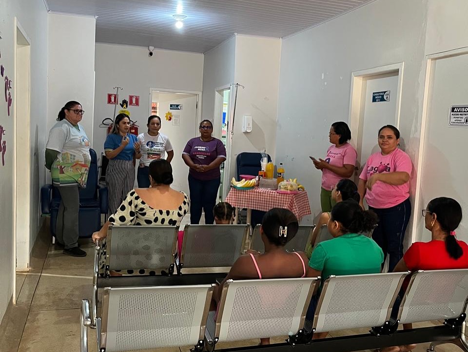 Agentes Comunitários de Saúde promovem palestra para gestantes na UBS Dona Ana Martins em Lagoa da Confusão