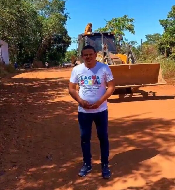 Obra de pavimentação no Setor Lagoa da Ilha avança e beneficia moradores de Lagoa da Confusão