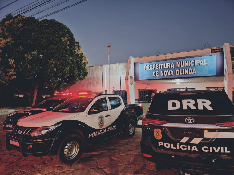 Polícia Civil apura esquema de corrupção na Prefeitura de Nova Olinda e cumpre 10 mandados