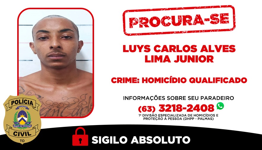 Polícia Civil do Tocantins prende suspeito de homicídio e procura segundo envolvido na morte de jovem em Palmas