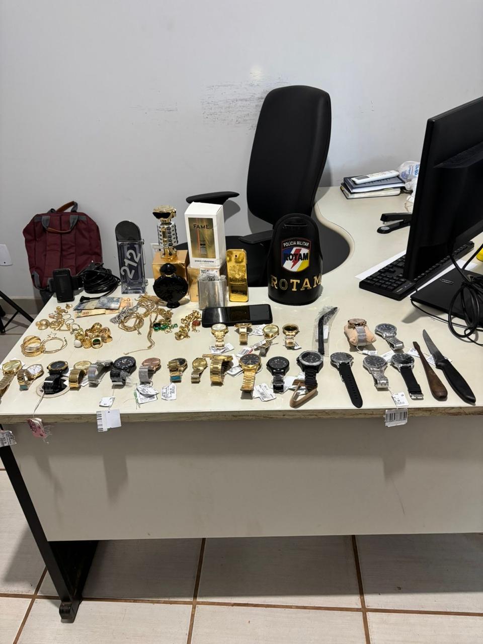 ROTAM prende homem por furto e recupera objetos avaliados em R$ 20 mil em Palmas