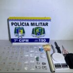 Foragido da Justiça e mulher são presos por tráfico de drogas em Araguaçu