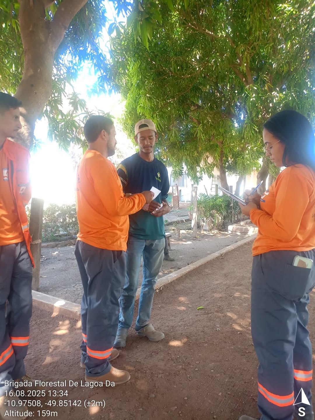 Brigada Florestal intensifica cadastro de produtores e reforça ações educativas contra incêndios em Lagoa da Confusão