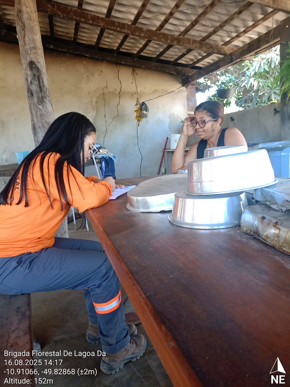 Brigada Florestal intensifica cadastro de produtores e reforça ações educativas contra incêndios em Lagoa da Confusão