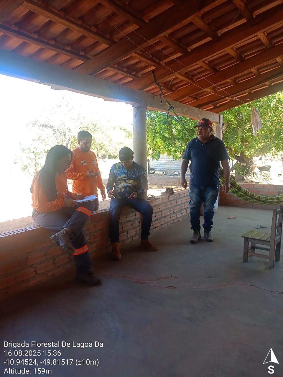 Brigada Florestal intensifica cadastro de produtores e reforça ações educativas contra incêndios em Lagoa da Confusão
