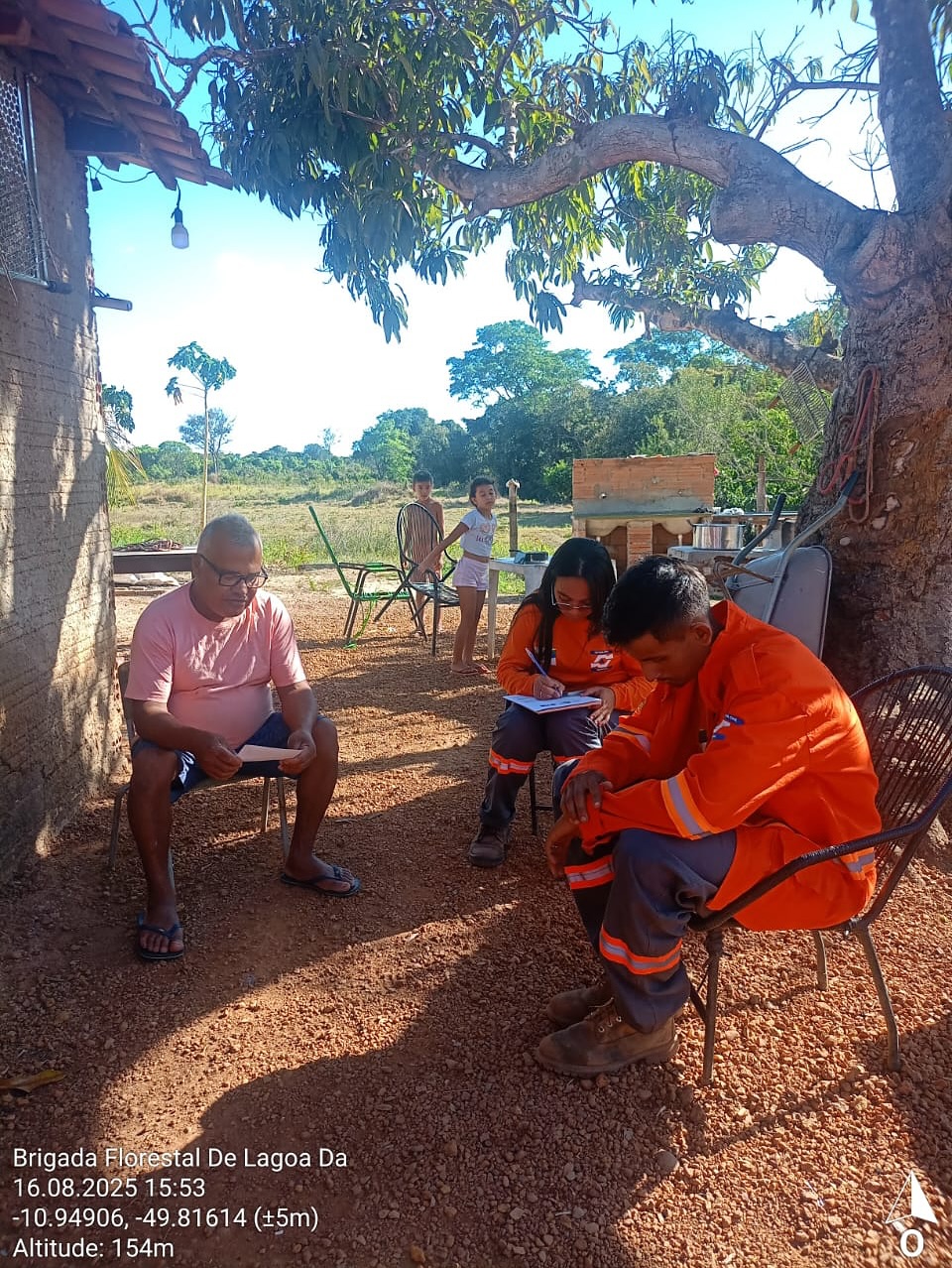 Brigada Florestal intensifica cadastro de produtores e reforça ações educativas contra incêndios em Lagoa da Confusão