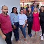 Senadora Dorinha, pré-candidata ao Governo do Tocantins, é recepcionada por lideranças de São Valério durante Romaria do Bonfim