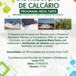 Mesa Farta fortalece agricultura familiar com distribuição de calcário em Lagoa da Confusão