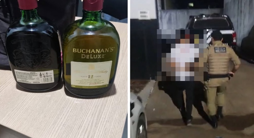 Funcionário é preso ao tentar furtar uísques de supermercado em Gurupi