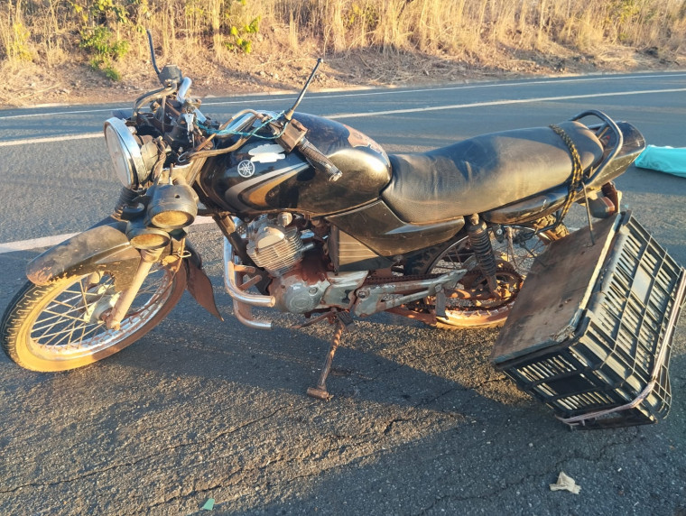 Idoso morre após perder controle da motocicleta e sofrer grave acidente de moto na BR-010, em Goiatins