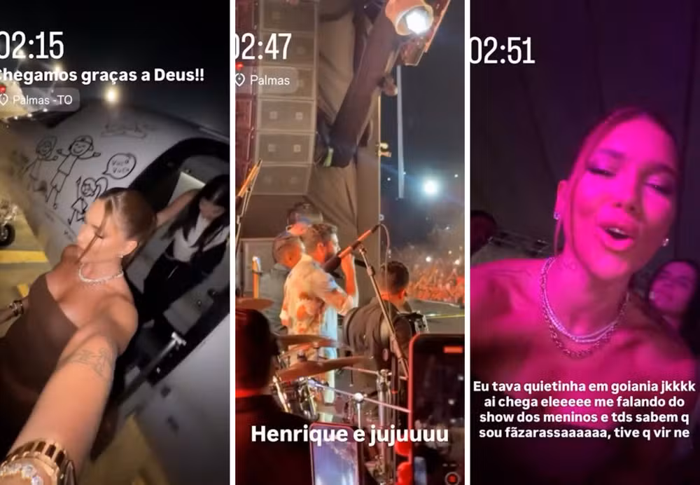 Virgínia Fonseca desembarca em Palmas de madrugada para prestigiar show de Henrique & Juliano