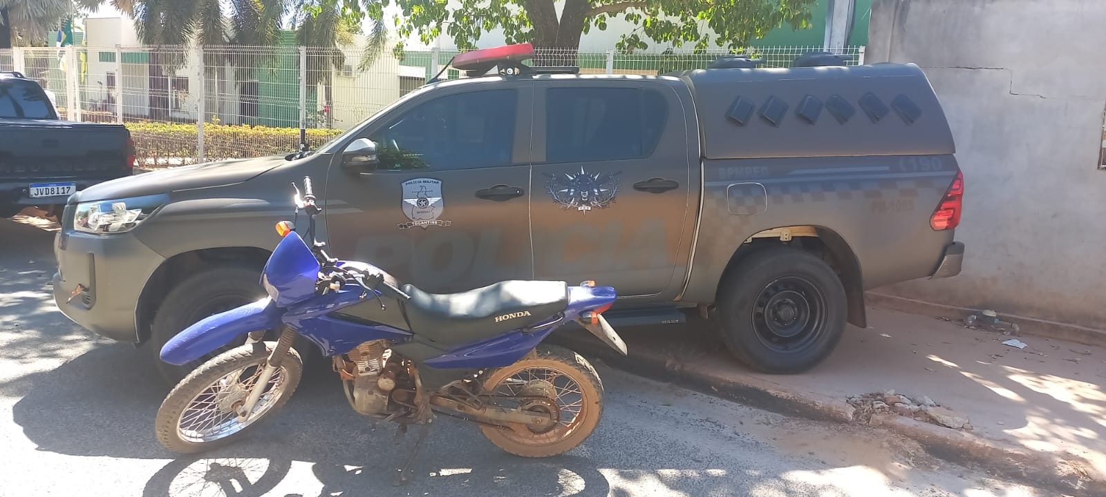 Polícia Militar recupera motocicleta roubada em São Valério da Natividade