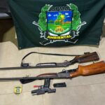 Polícia Ambiental prende dois homens com armas durante operação em Lagoa da Confusão
