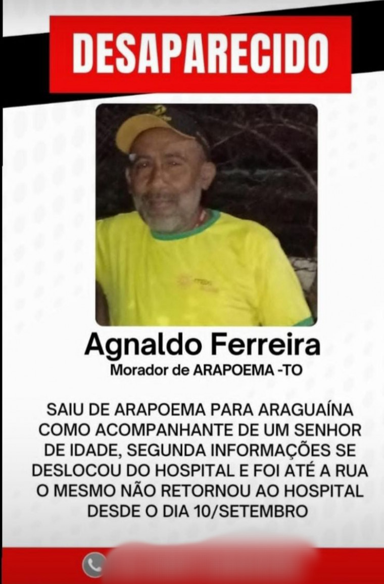 Corpo de homem desaparecido é localizado devido à presença de urubus, em Araguaína